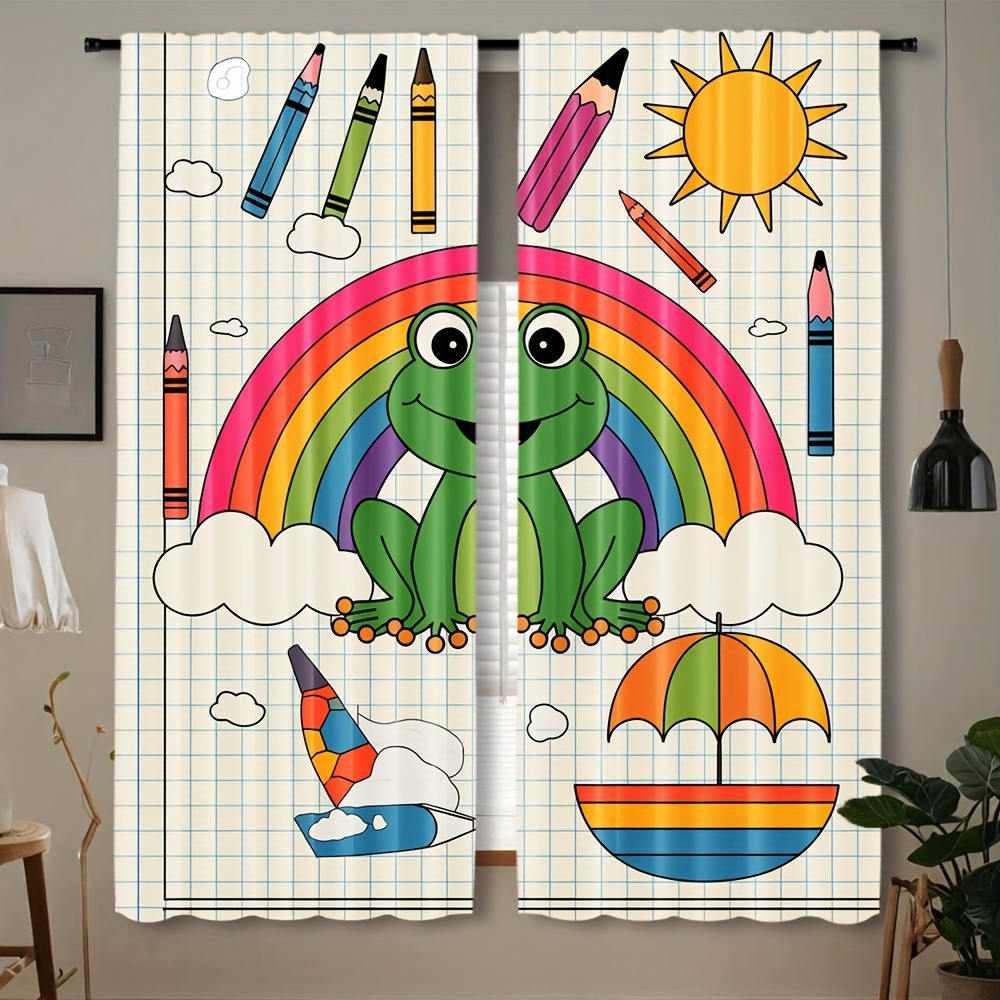 Baby Nursery Animal Theme - Decoração de Janela com Cortina de