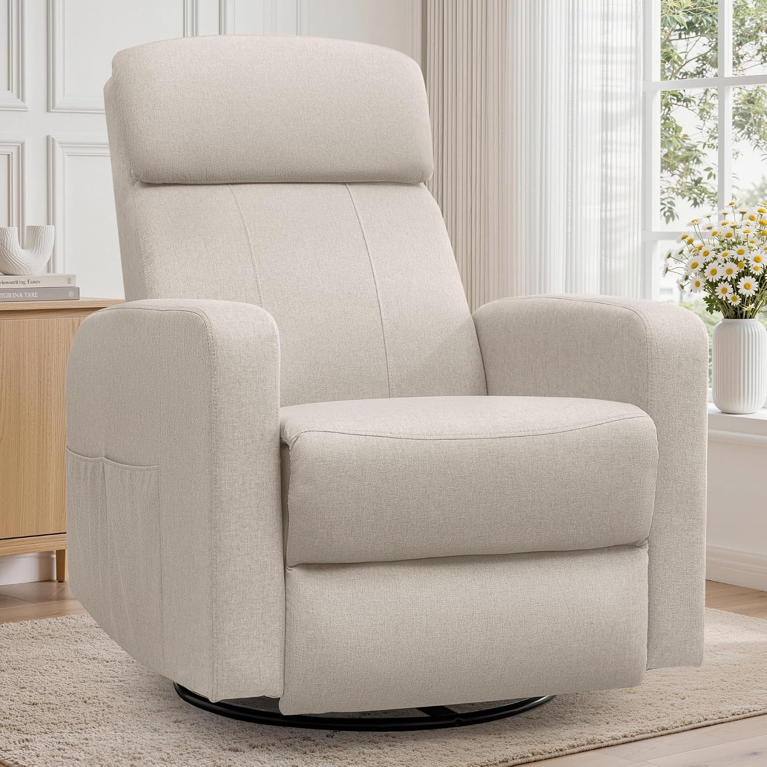 Rocking Chair Nursery - Cadeira Reclinável Elétrica para Adultos, Poltrona