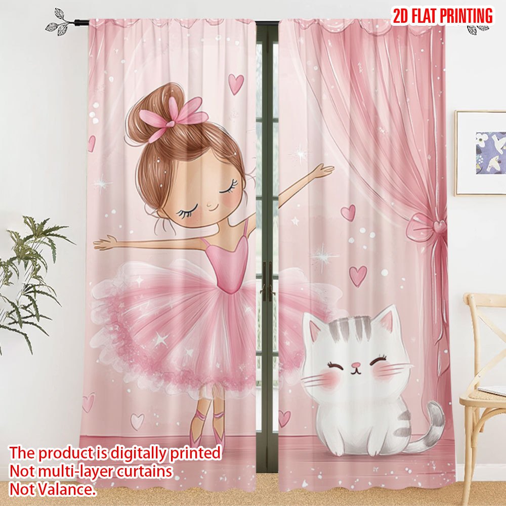 Baby Nursery Blackout Curtains - Cortinas Blackout Rosa com Estampa de