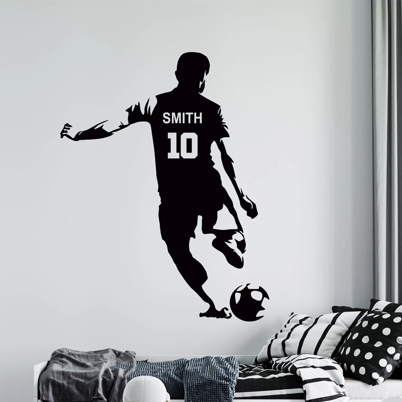 Baby Nursery Wall Decals - Nome e número do jogador de
