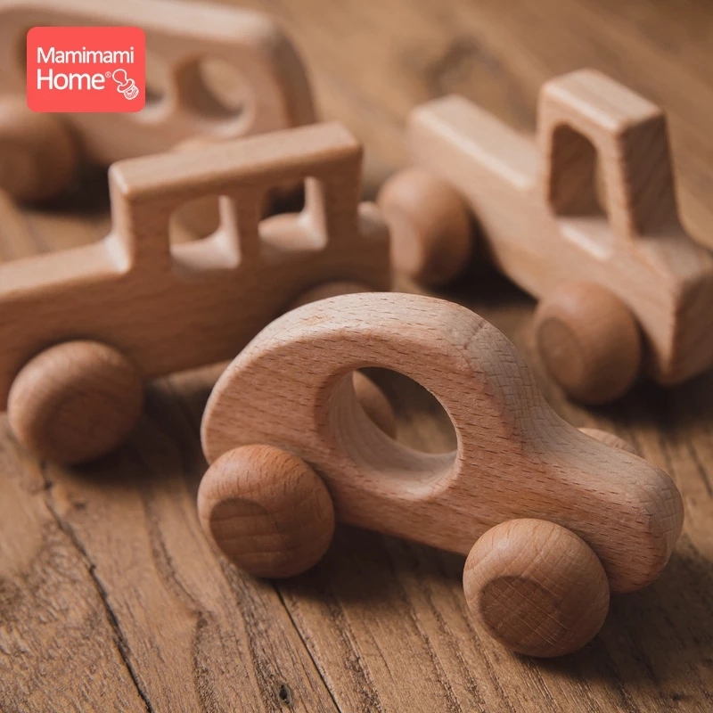 Baby Nursery Hospital - BPA Free Wooden Car Teether para