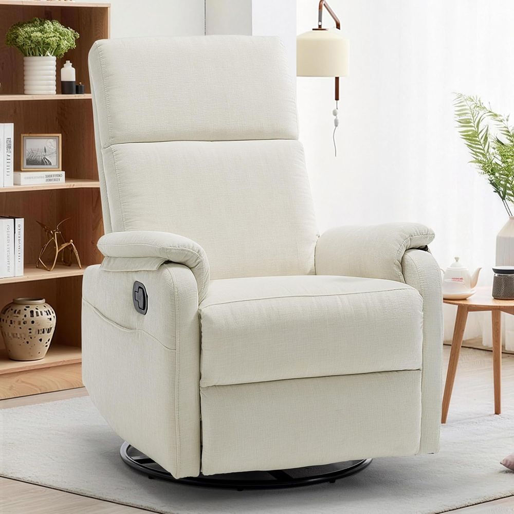 Rocking Chair Nursery - Cadeira Reclinável, Cadeira Reclinável Giratória para