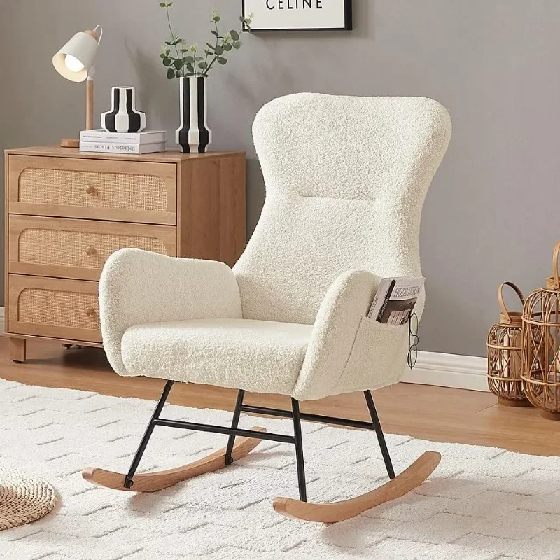 Baby Nursery Glider Chair - Cadeira de Balanço Hansones para Berçário,