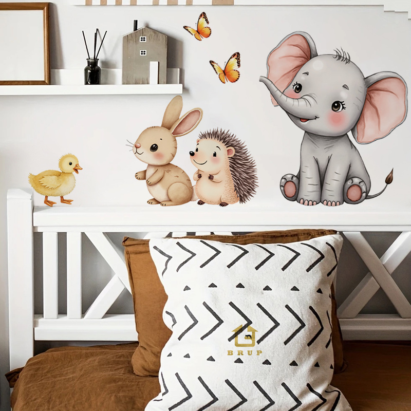 Baby Nursery Wall Decals - Adesivo de parede de animal de