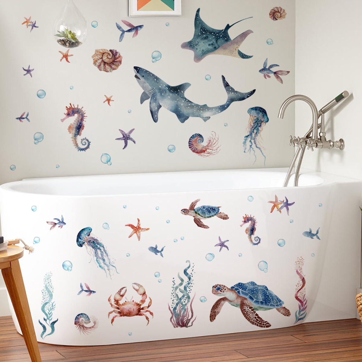 Baby Nursery Under The Sea - Sob o mar vida marinha adesivo