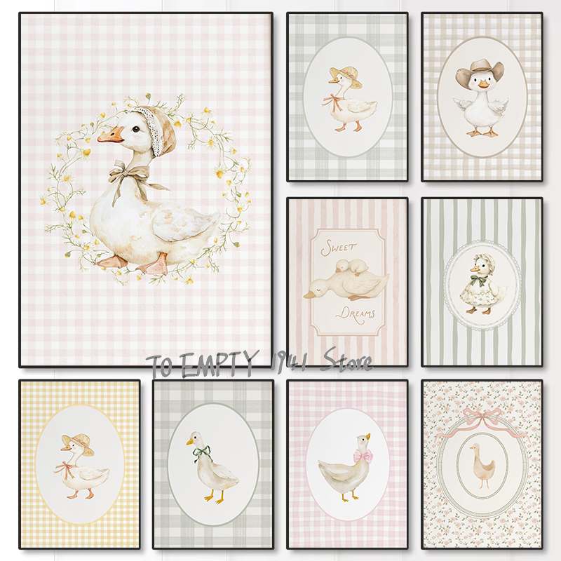 Baby Nursery Home - Pôster de Pato e Ganso de