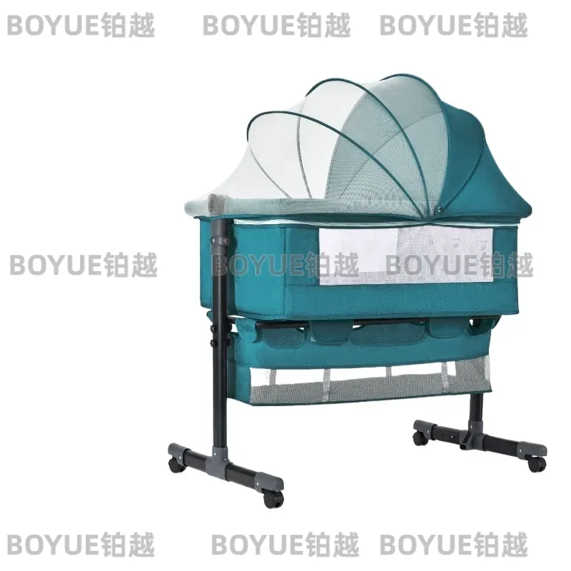 Bassinet Bedside Sleeper - Berço Dobrável de Alumínio para Bebê,