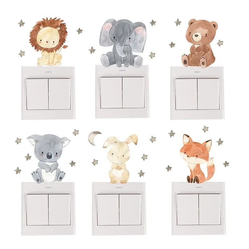 Baby Nursery Wall Decals - Adesivos de parede de animais de