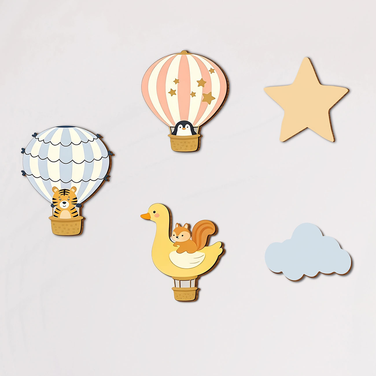 Baby Nursery Wall Decals - 5 Peças de Adesivos de Parede