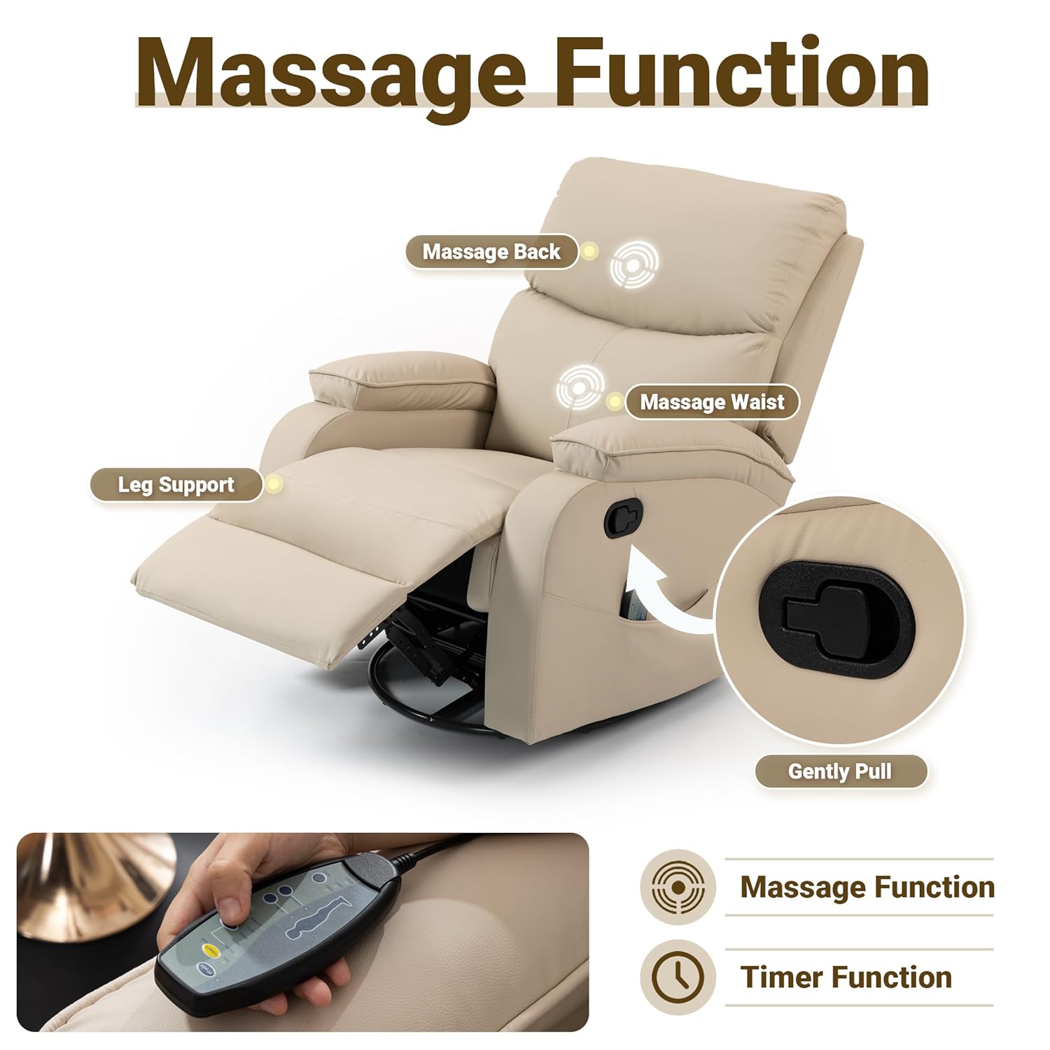 360 °   Cadeira Reclinável de  - Rocking Chair Nursery avaliação e preço