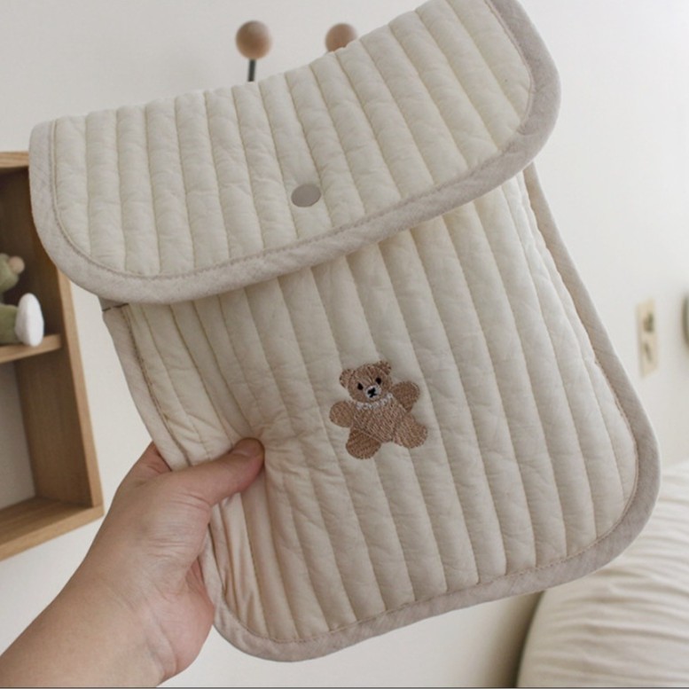 Urso bordado algodão mamãe sac - Baby Nursery Organization Ideas avaliação e preço