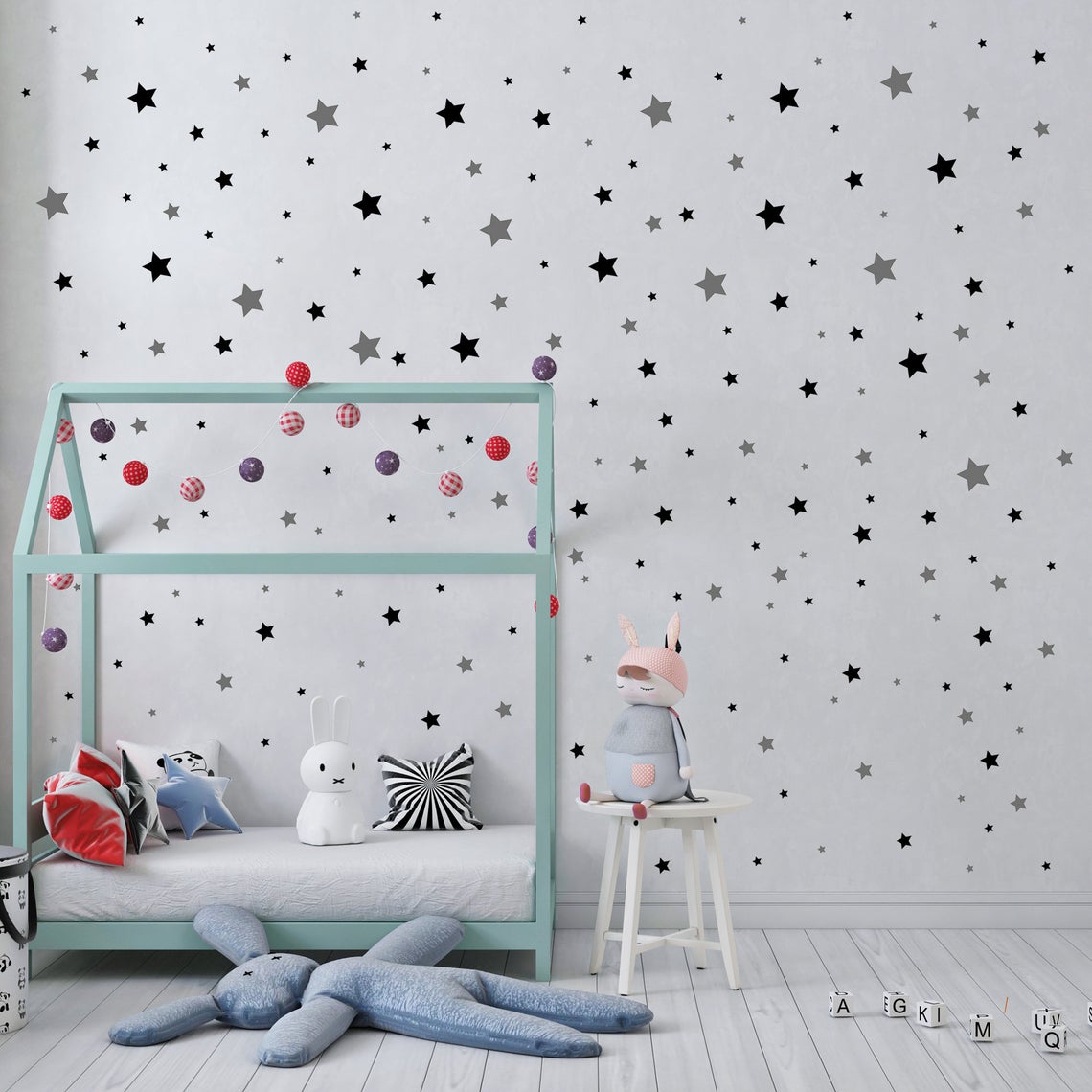 Adesivo de parede estrela dos  - Baby Nursery Wall Decals avaliação e preço