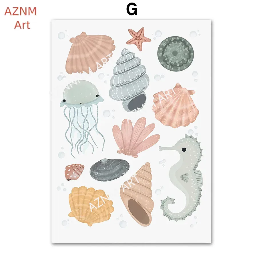 Artes Decorativas para Quarto  - Baby Nursery Under The Sea avaliação e preço