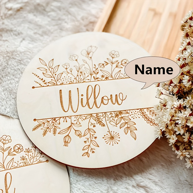 Placa de Nome Personalizada co - Baby Nursery Name Sign avaliação e preço