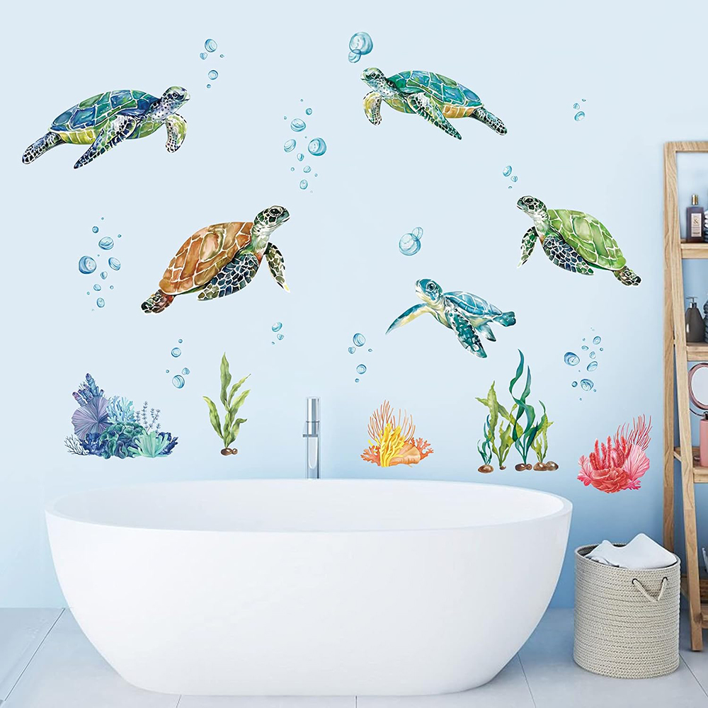 Adesivo de parede aquarela tar - Baby Nursery Under The Sea avaliação e preço