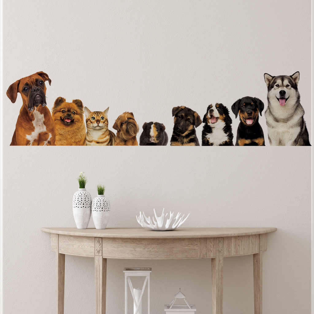 C30 #   9 gatos fofos e cães a - Baby Nursery Wall Decals avaliação e preço
