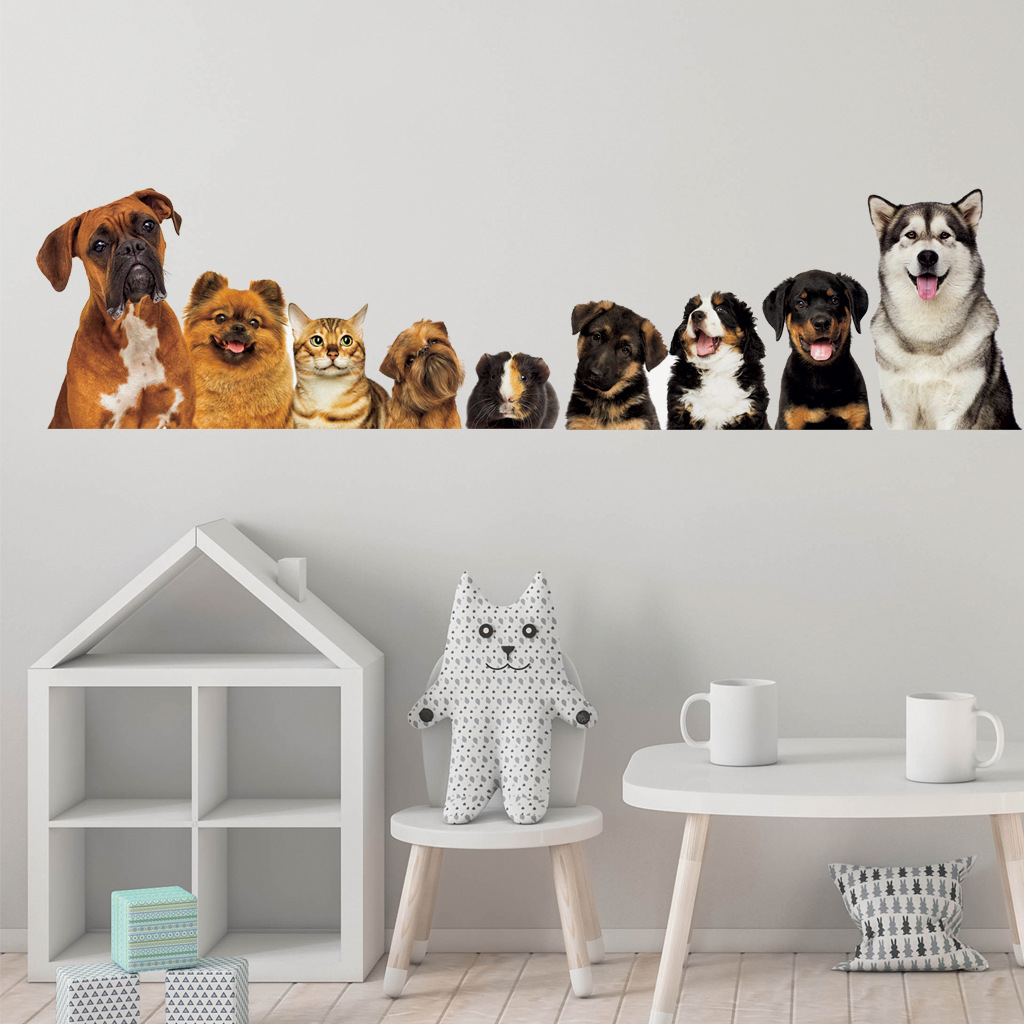 C30 #   9 gatos fofos e cães a - Baby Nursery Wall Decals avaliação e preço