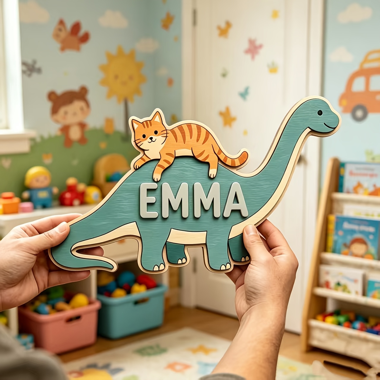 Placa de Quarto Personalizada  - Baby Nursery Name Sign avaliação e preço