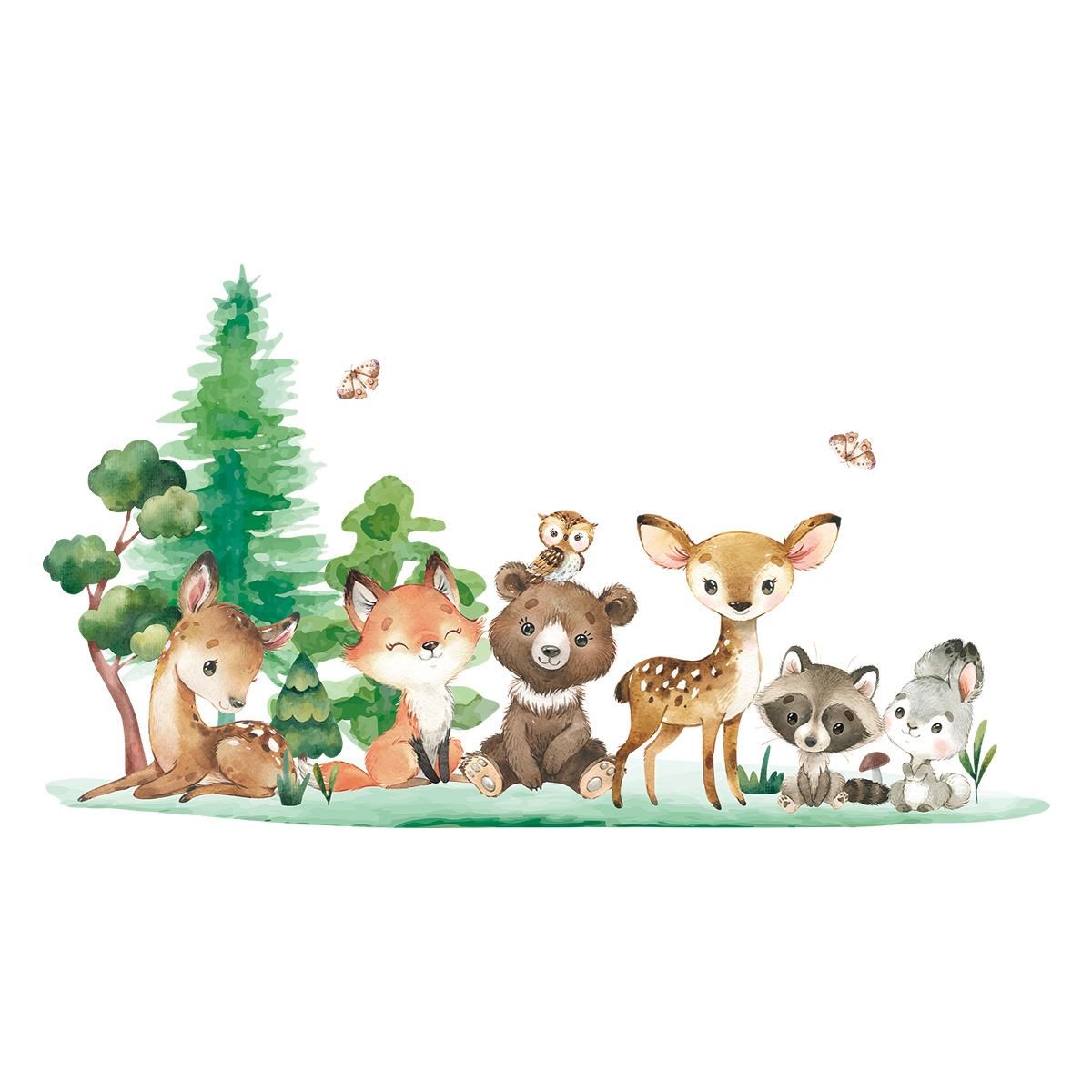Floresta animais tema urso vea - Baby Nursery Animal Theme avaliação e preço