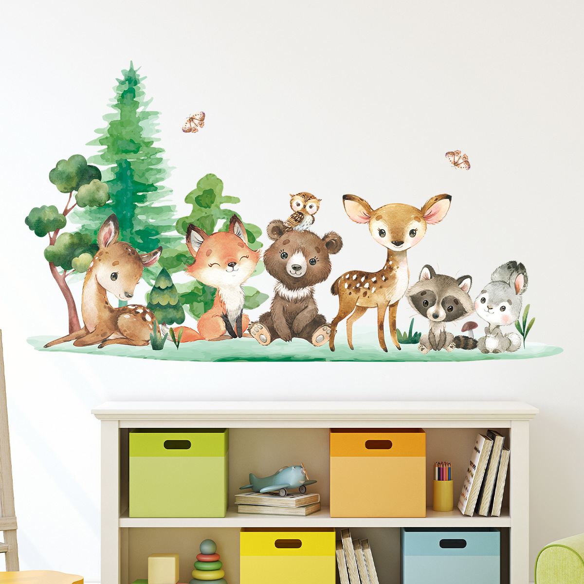 Floresta animais tema urso vea - Baby Nursery Animal Theme avaliação e preço