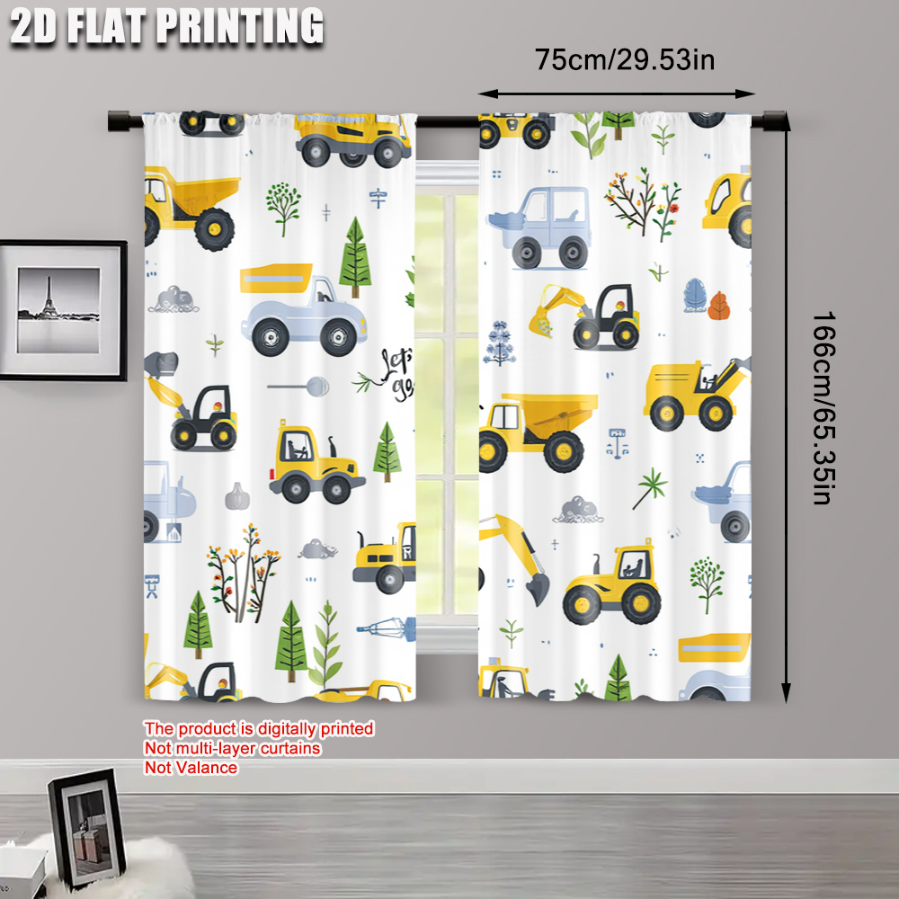 2 peças, impressão de avião 2d - Blackout Curtain Nursery avaliação e preço