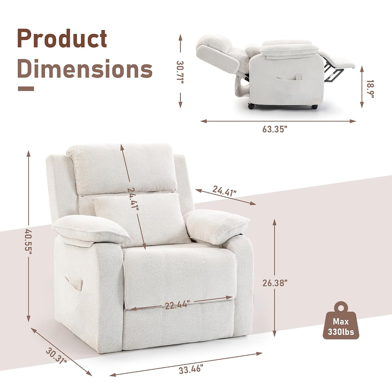 Cadeira Reclinável para Adulto - Rocking Chair Nursery avaliação e preço