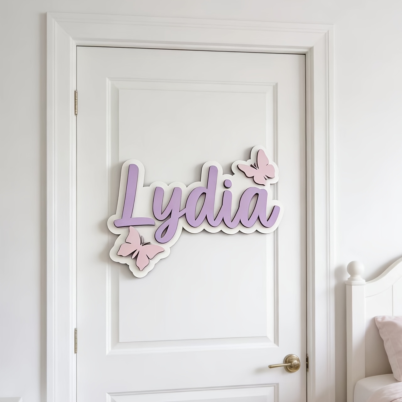 Placa de Porta Personalizada A - Baby Nursery Name Sign avaliação e preço