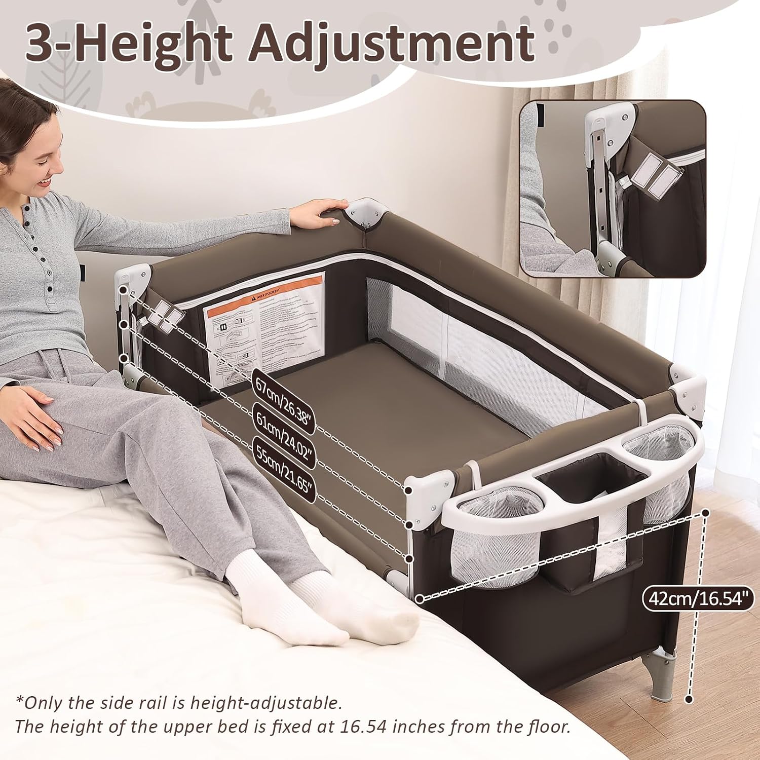 Berço Portátil 5 em 1 para Beb - Bassinet Bedside Sleeper avaliação e preço