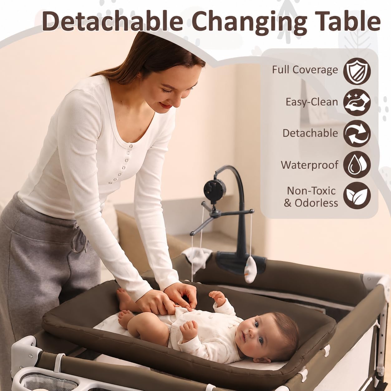 Berço Portátil 5 em 1 para Beb - Bassinet Bedside Sleeper avaliação e preço