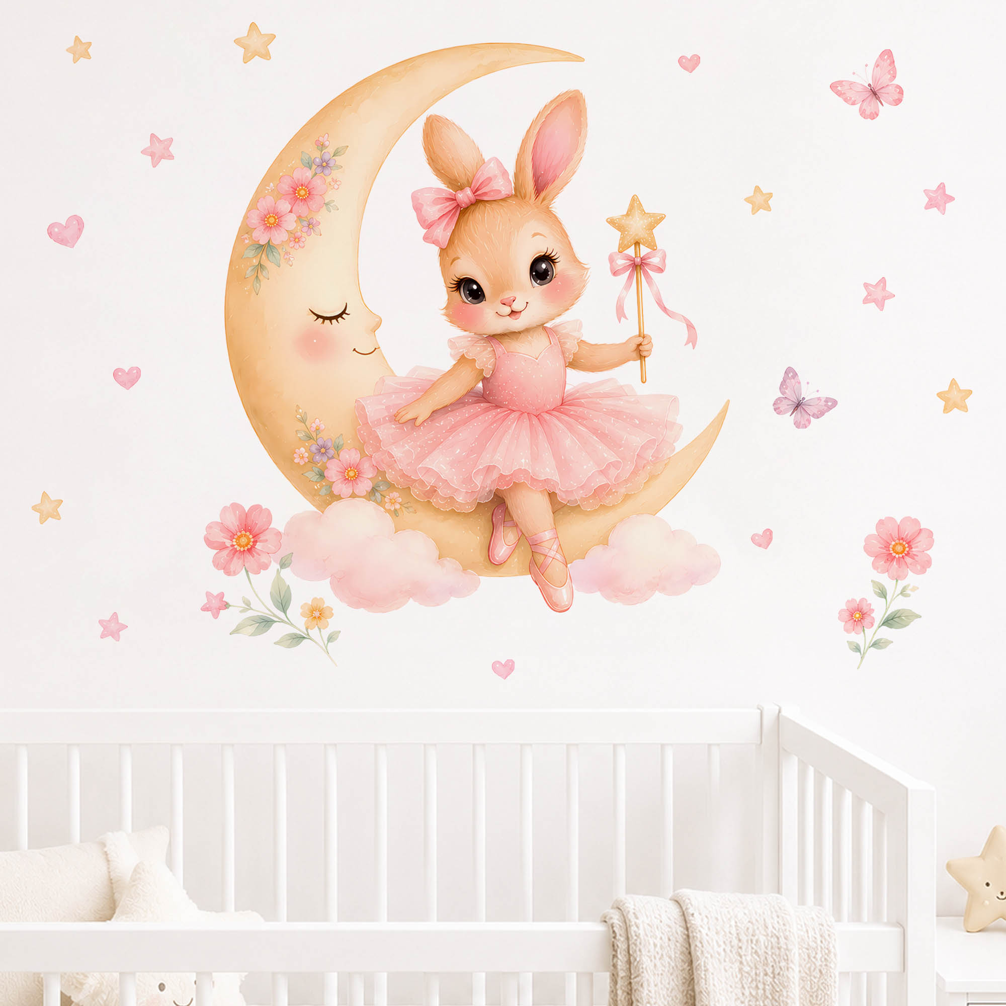 Adesivos de Parede de Coelha B - Baby Nursery Decor Girl avaliação e preço