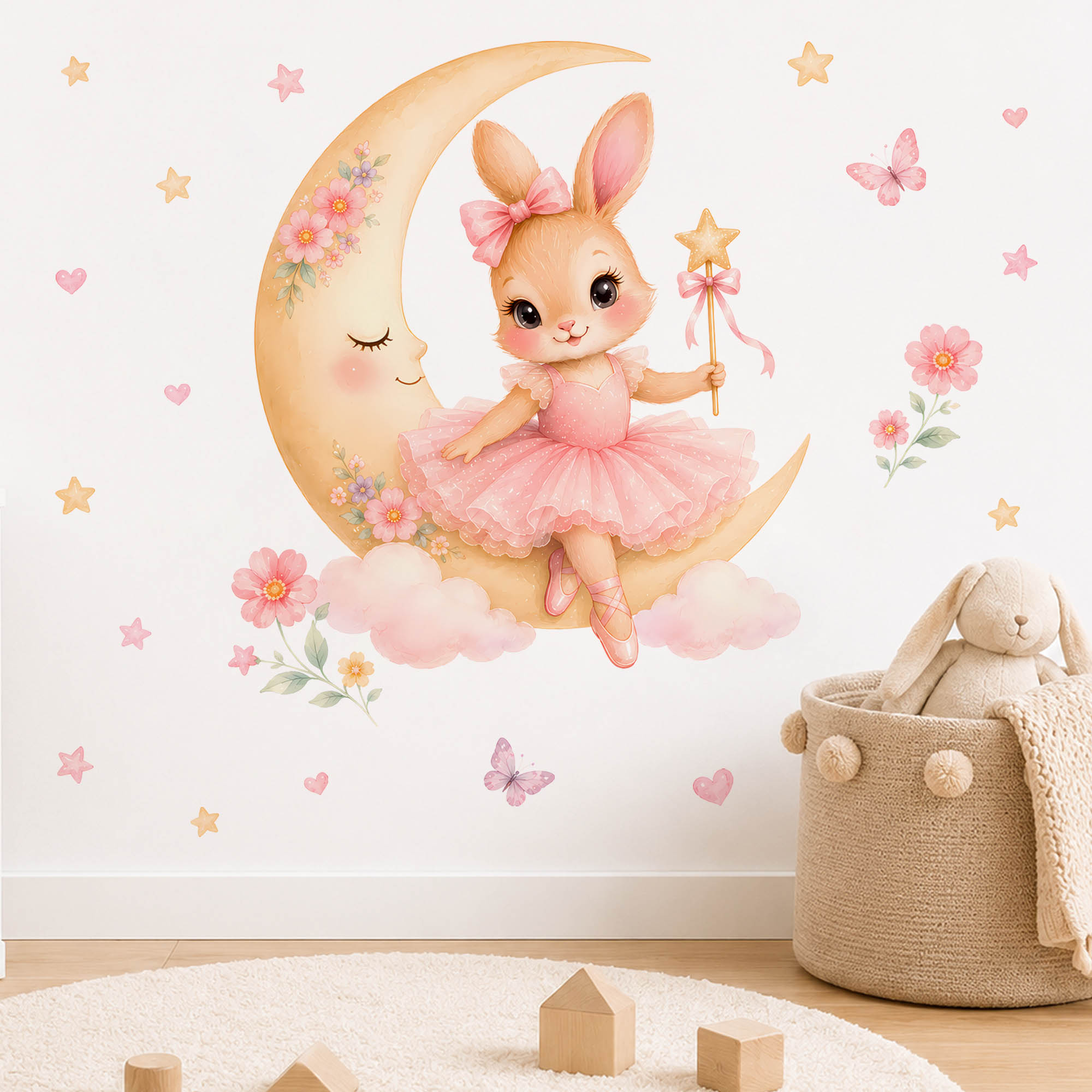 Adesivos de Parede de Coelha B - Baby Nursery Decor Girl avaliação e preço