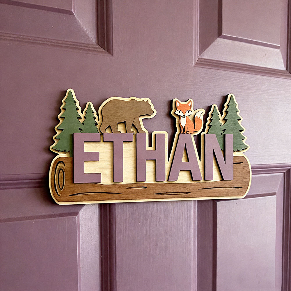 Placa de Madeira Personalizada - Baby Nursery Name Sign avaliação e preço