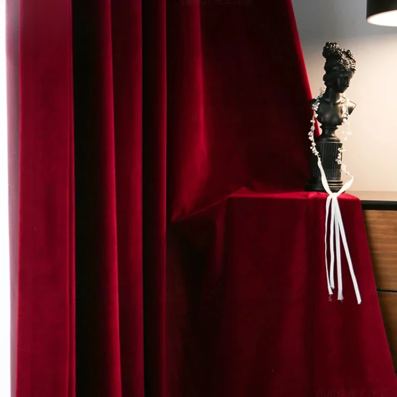 Nordic moderno borgonha vermel - Blackout Curtain Nursery avaliação e preço