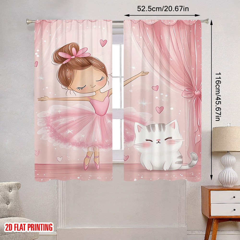 Cortinas Blackout Rosa com Est - Baby Nursery Blackout Curtains avaliação e preço