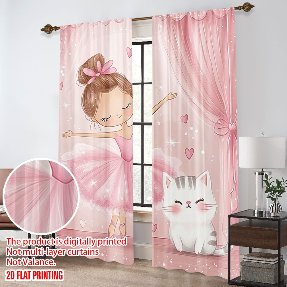 Cortinas Blackout Rosa com Est - Baby Nursery Blackout Curtains avaliação e preço