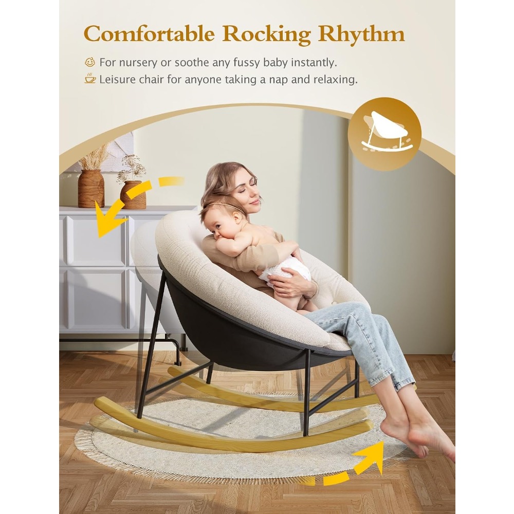 Cadeira de Balanço Larga para  - Rocking Chair Nursery avaliação e preço