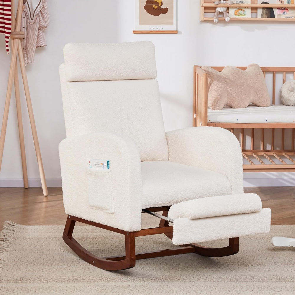 Cadeira de balanço para berçár - Baby Nursery Glider Chair avaliação e preço