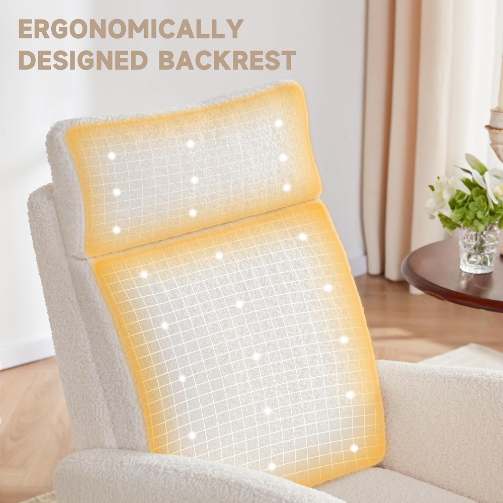 Cadeira de balanço para berçár - Baby Nursery Glider Chair avaliação e preço