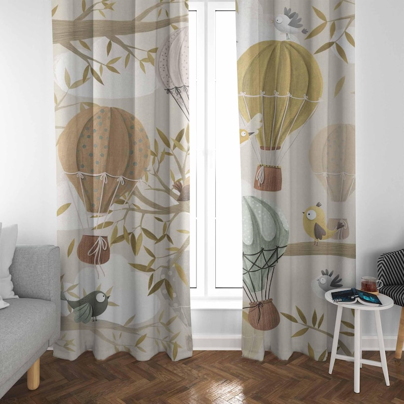 Cortinas de balão de ar quente - Baby Nursery Blackout Curtains avaliação e preço