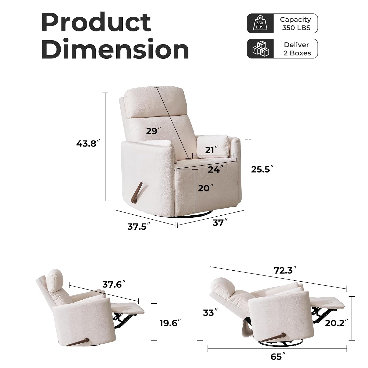 Poltrona Reclinável Giratória  - Rocking Chair Nursery avaliação e preço