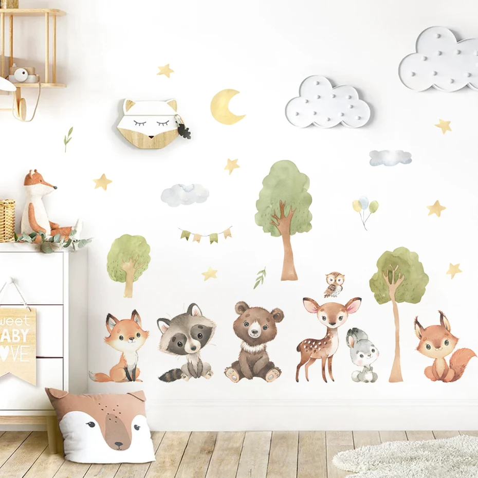 Floresta animais tema urso vea - Baby Nursery Animal Theme avaliação e preço