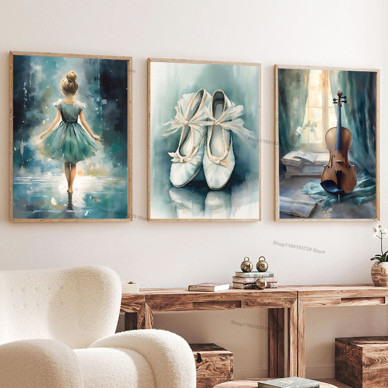 Pintura em aquarela de menina  - Baby Nursery Decor Girl avaliação e preço