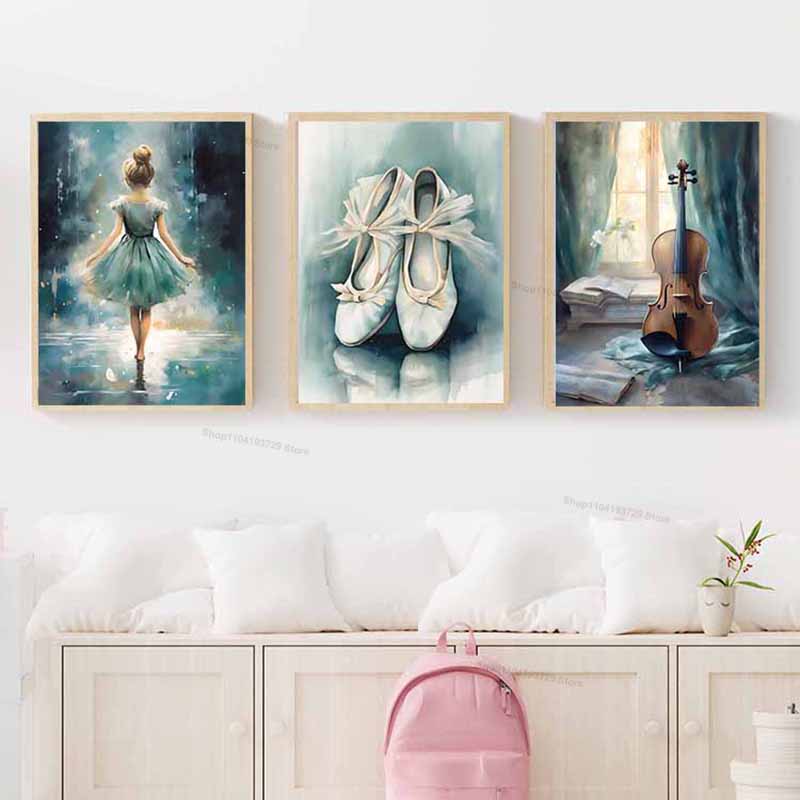 Pintura em aquarela de menina  - Baby Nursery Decor Girl avaliação e preço