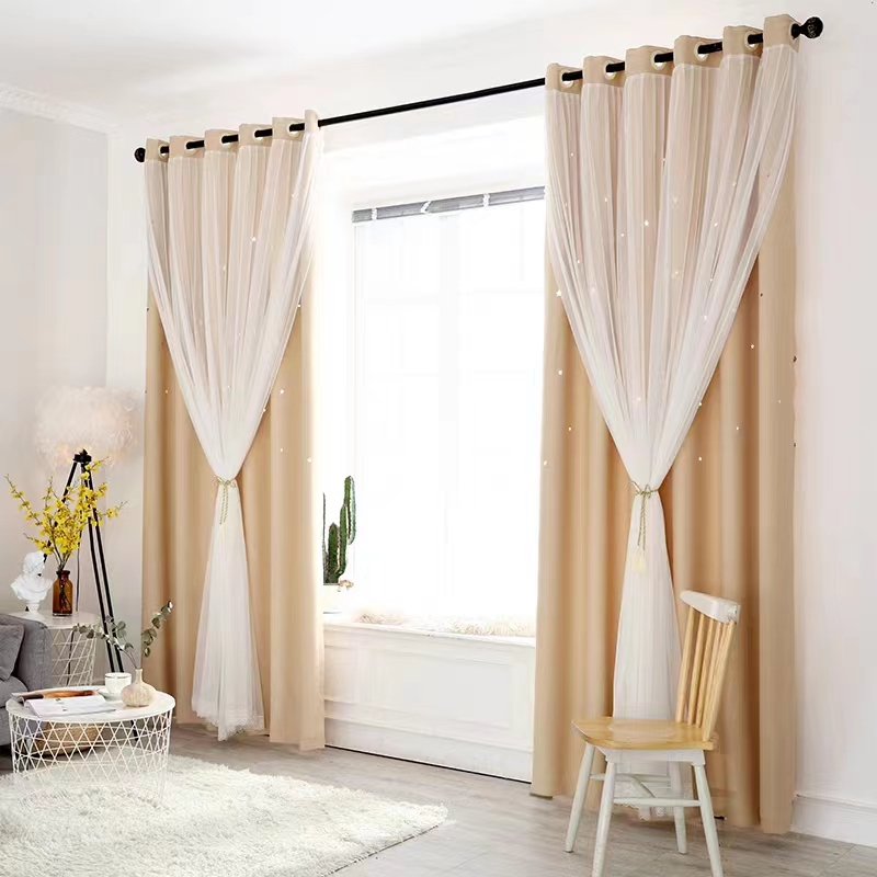 Hollow-Out Stars Window Curtai - Blackout Curtain Nursery avaliação e preço