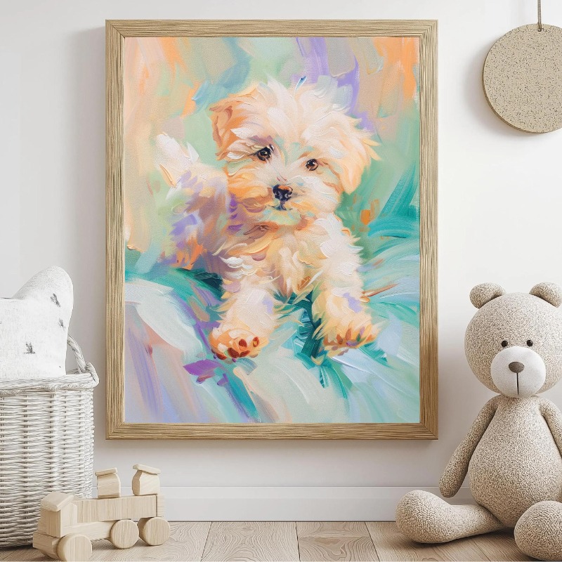 Pastel animal lona arte da par - Baby Nursery Animal Theme avaliação e preço