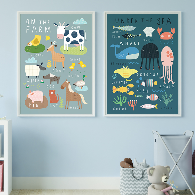 Pôster de arte de parede para  - Baby Nursery Under The Sea avaliação e preço