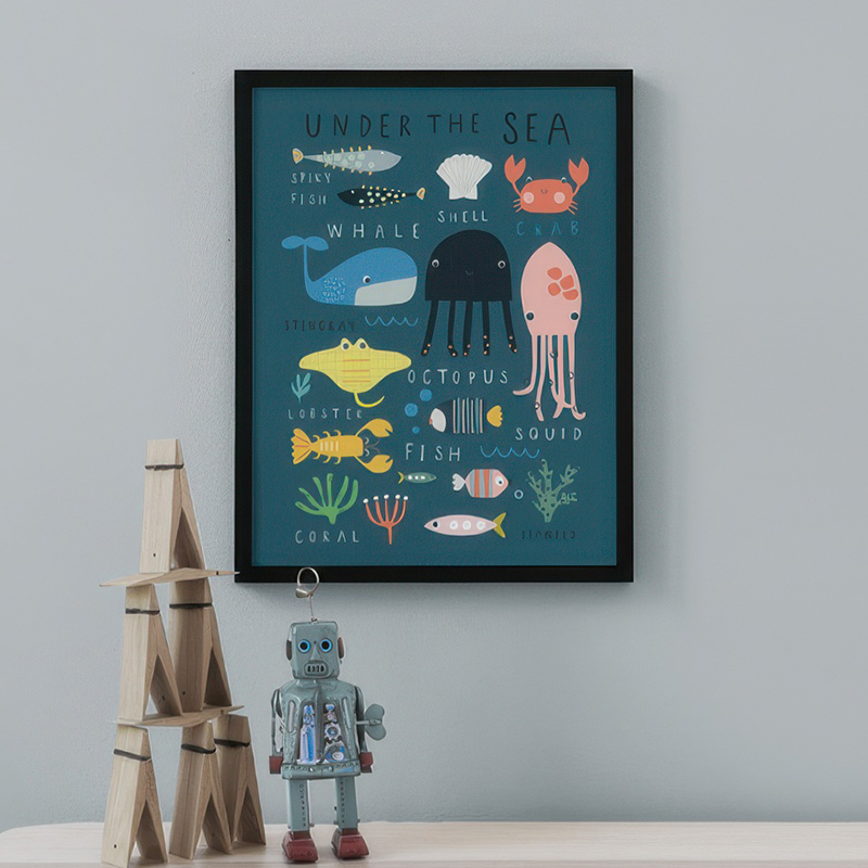 Pôster de arte de parede para  - Baby Nursery Under The Sea avaliação e preço