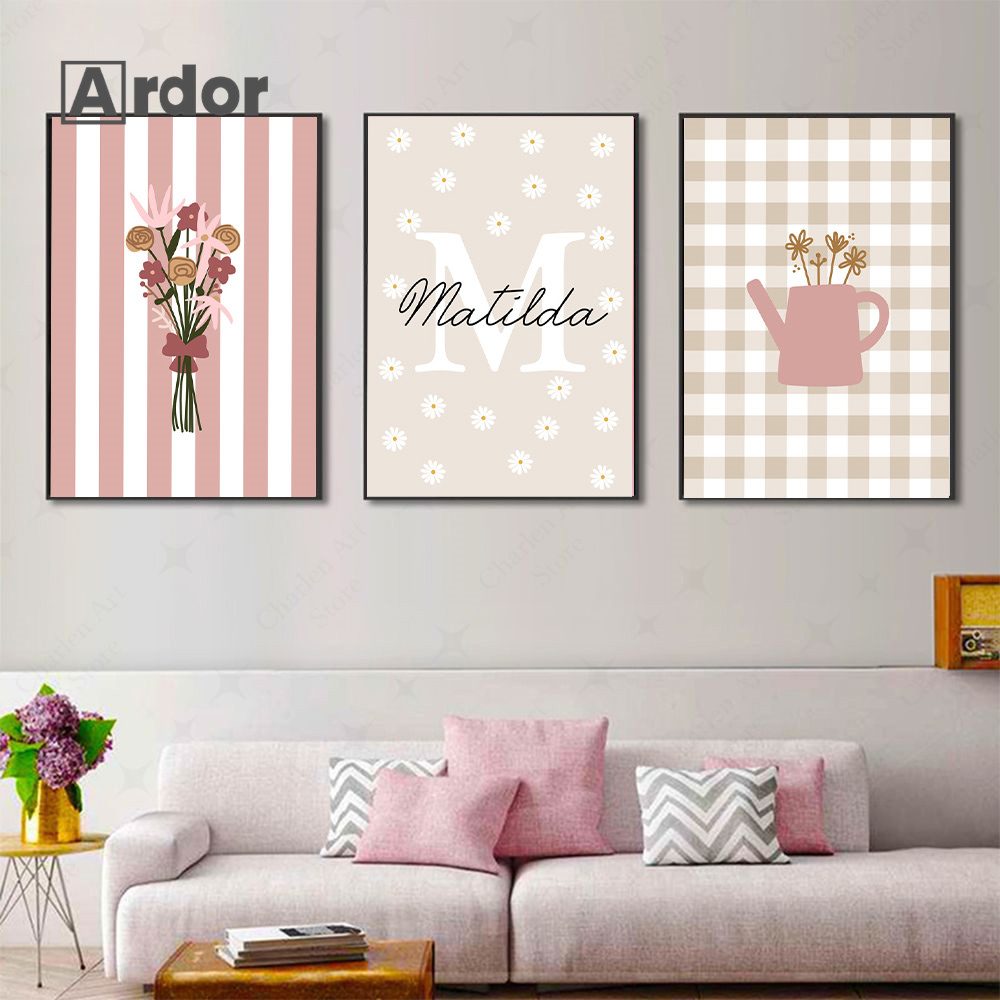 Nome personalizado flor silves - Baby Nursery Vase avaliação e preço