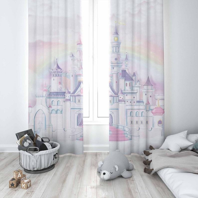 Princesa castelo berçário cort - Baby Nursery Blackout Curtains avaliação e preço