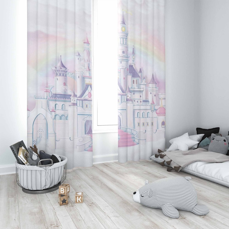 Princesa castelo berçário cort - Baby Nursery Blackout Curtains avaliação e preço